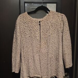 Chico's Textured Cream Blazer